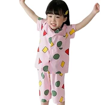 クレソンパジャマ Amazon | [fyetemon] クレヨンしんちゃんパジャマ 子供服 夏服